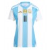 Echipament fotbal Argentina Angel Di Maria #11 Tricou Acasa Copa America 2024 pentru femei maneca scurta